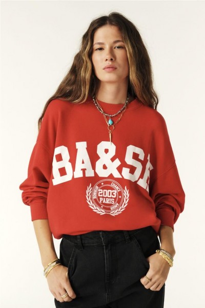 SUDADERA BA&SH BENJAMIN ROUGE